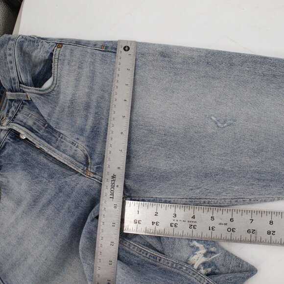 Agolde Jeans Women 24 Jamie High Rise Classic Distressed Straight Leg Button Fly - Picture 5 of 11